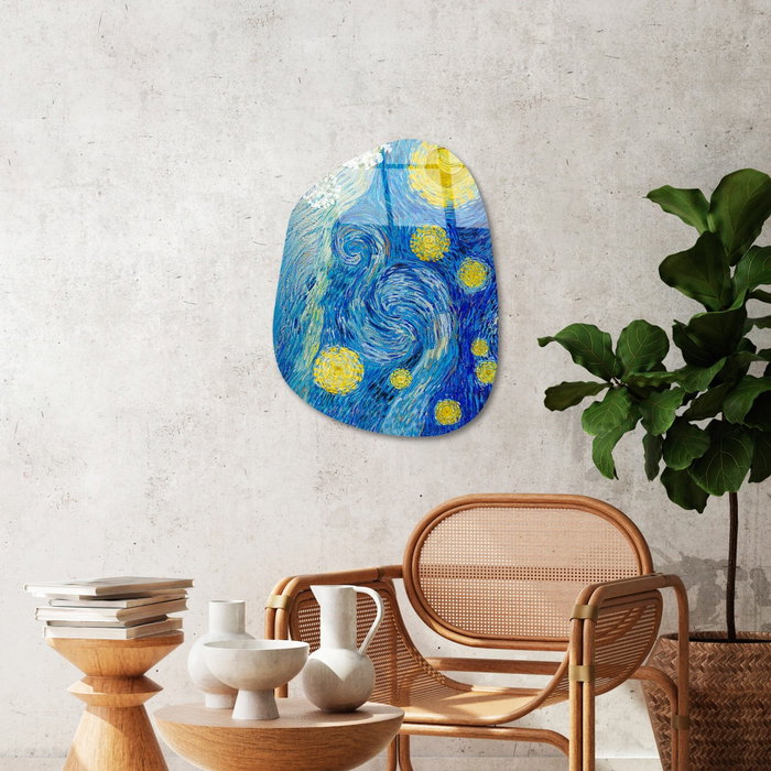 Wallity Cuadro Decorativo de Vidrio Templado Multicolor 35 x 50 cm
